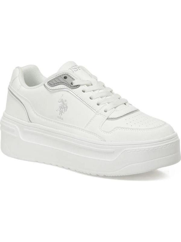 U.S.POLO ASSN.CAROLINE 5PR BEYAZ COMFORT CASUAL ANATOMİK SPOR AYAKKABI - Image 1
