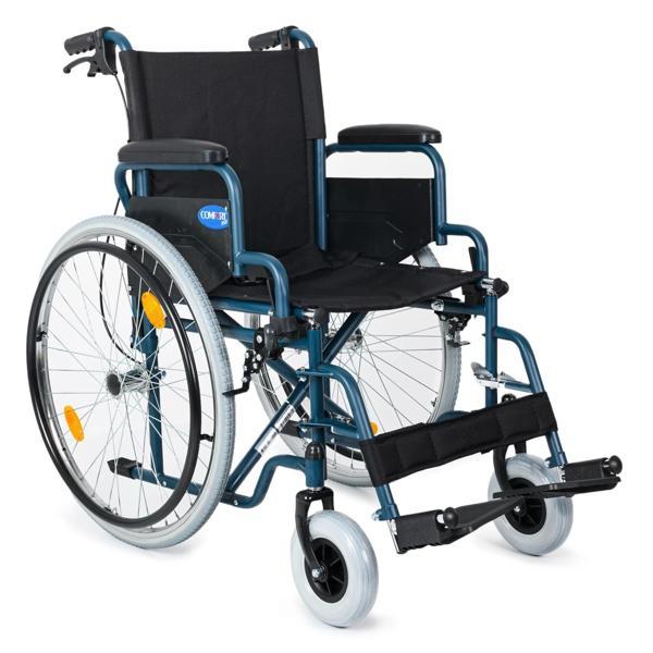 Comfort Plus Tekerlekli Sandalye | 45 cm Oturum Genişliği, Refakatçi Frenli, Çelik Gövde DM-312 - Image 1