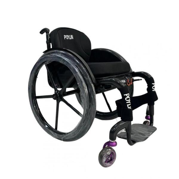 Poylin Aktif Tekerlekli Sandalye Karbon Fiber | Kişiye Özel Ultra Hafif Tasarım, Dolgu Tekerlekli P1 - Image 1