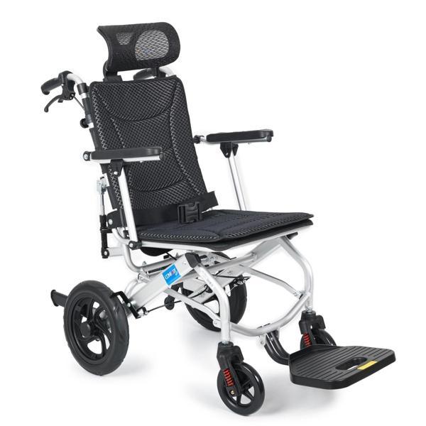 Comfort Plus Tekerlekli Sandalye | Yatarlı Sırtlık, 46 cm Oturma Genişliği, Amortisörlü Alüminyum Gö - Image 1