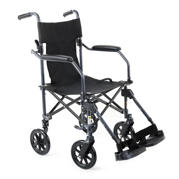 Comfort Plus Transfer Portatif Tekerlekli Sandalye | Katlanabilir, Çantalı ve Hafif DM-304 - Image 1