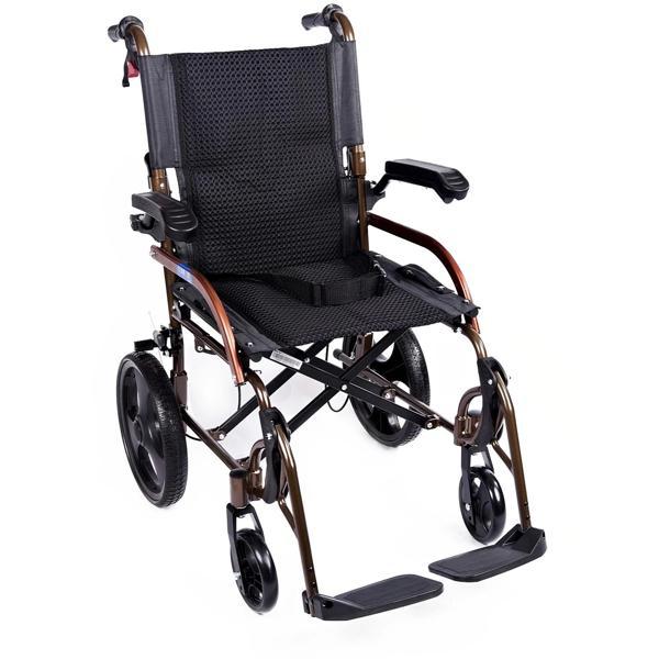 Comfort Plus Transfer Tekerlekli Sandalye | Alüminyum Gövde, Kompakt Yapı, Refakatçi Frenli GK863LAB - Image 1
