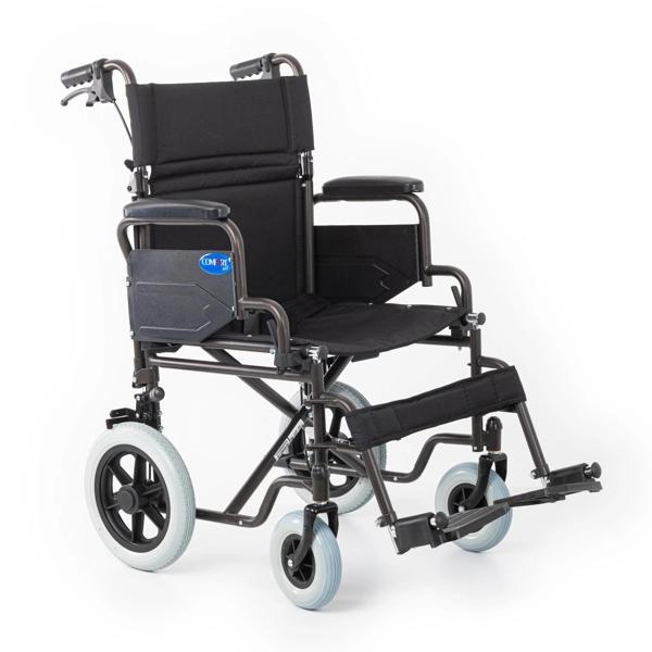 Comfort Plus Transfer Tekerlekli Sandalye | Refakatçi Frenli, Patlamaz Tekerlekli DM-327 Mini 50cm - Image 1