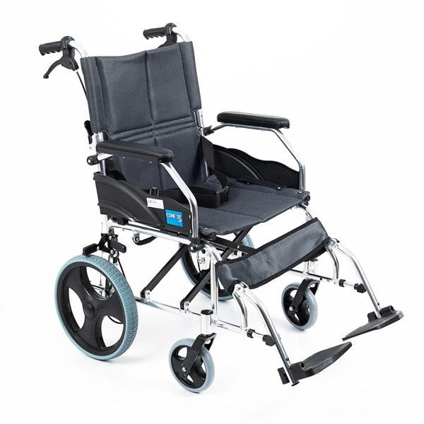Comfort Plus Transfer Tekerlekli Sandalye Füme | Eloksal Kaplı Alüminyum Şase, Katlanabilir Yapı, Re - Image 1
