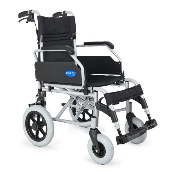 Comfort Plus Transfer Tekerlekli Sandalye Silver | 40 cm Oturum, Alüminyum Gövde, Katlanabilir Sırtl - Image 1