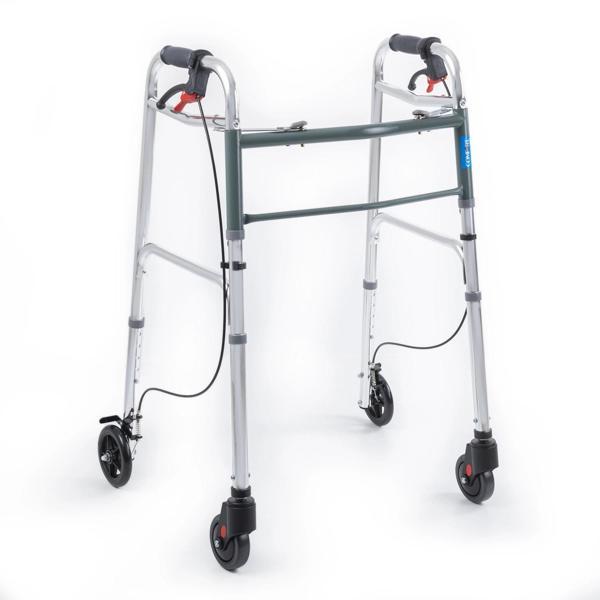 Comfort Plus Wolker Yürüteç | 4 Tekerlekli Frenli, Katlanabilir Alüminyum Gövde, Yükseklik Ayarlı, K - Image 1