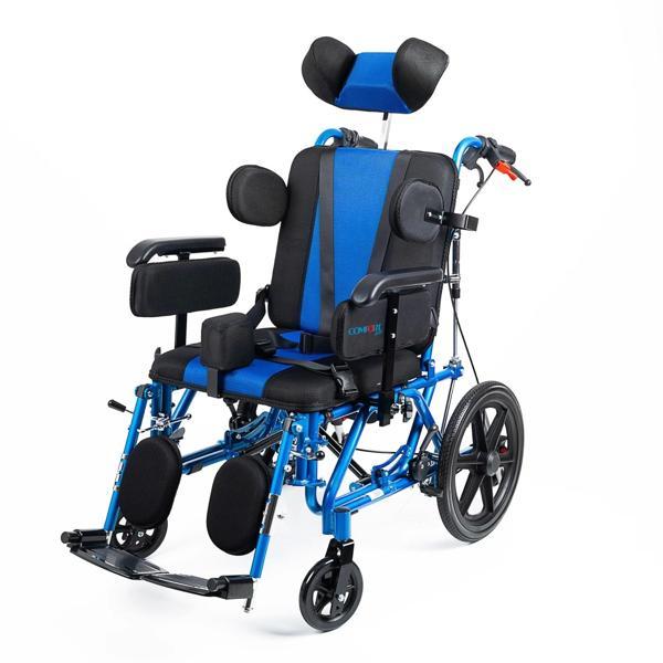 Comfort Plus Yetişkin Tekerlekli Sandalye | Yatarlı ve Tilt Özellikli, Göğüs ve Bacak Destekli, File - Image 1