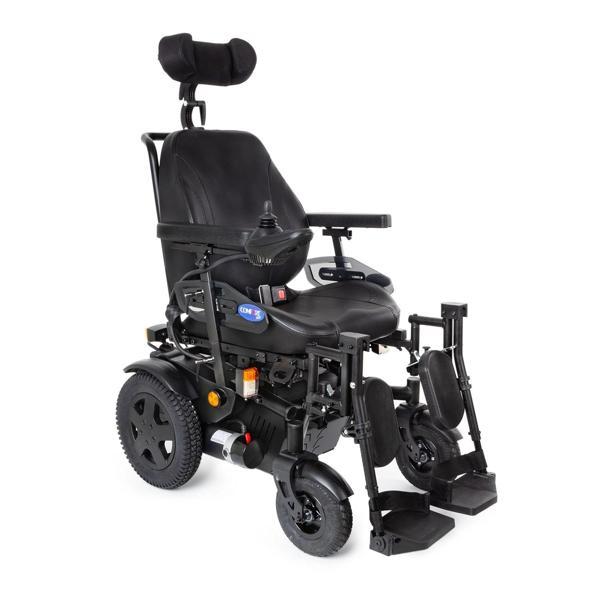 Comfort Plus Akülü Tekerlekli Sandalye | Deri Kaptan Koltuk, 2x50Ah Akü, PU Dolgu Tekerlekli, Led Iş - Image 1