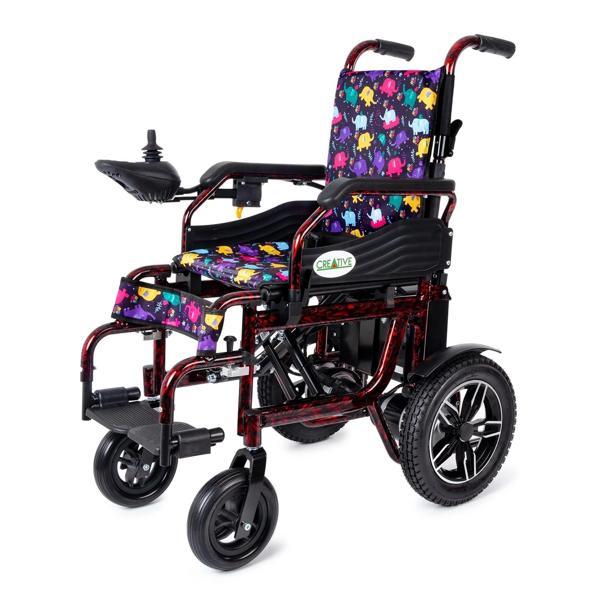 Creative Çocuk Akülü Tekerlekli Sandalye | Katlanabilir Alüminyum Şase, 2x250W Motor, 20 Km Menzilli - Image 1