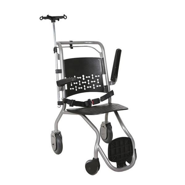 Golfi Hastane Tekerlekli Sandalye | Dayanıklı Çelik Gövde ve Serum Askılı Model G506 - Image 1