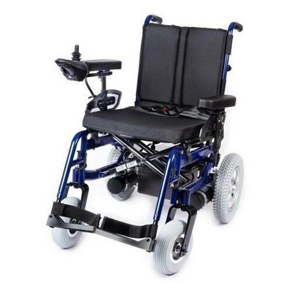 Comfort Plus Akülü Tekerlekli Sandalye Lacivert | 340W Motor, Yatarlı Sırt, Katlanabilir Alüminyum Ş - Image 1