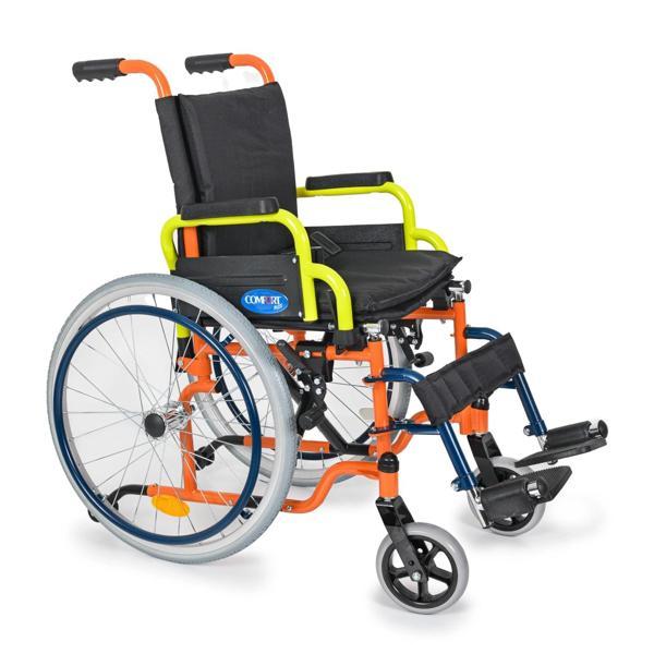 Comfort Plus Çocuk Tekerlekli Sandalye | 35 cm Oturum, Kompakt Çelik Şase, Anti-Tiper Güvenlikli DM- - Image 1