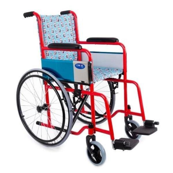 Comfort Plus Çocuk Tekerlekli Sandalye | Çelik Şase, Dolgu Tekerlekli, Sabit Kolçaklı, KY802 - Image 1