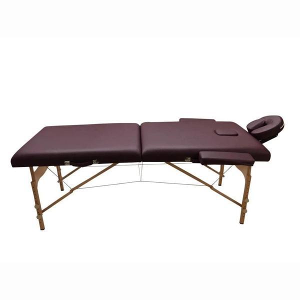 Comfort Plus Masaj Masası Bordo | Ahşap Ayaklı, Ayarlanabilir Yükseklik, Taşıma Çantalı GM-201 - Image 1