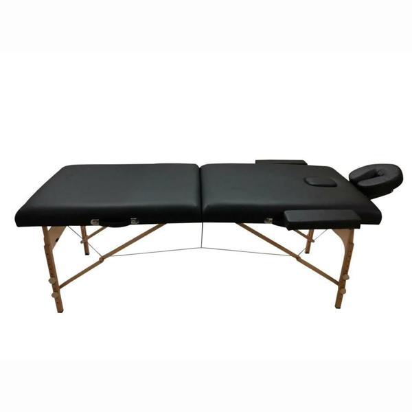 Comfort Plus Masaj Masası Siyah | Ahşap Ayaklı, Ayarlanabilir Yükseklik, Taşıma Çantalı GM-201 - Image 1