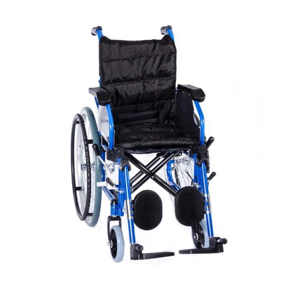 Comfort Plus Özellikli Çocuk Tekerlekli Sandalye | Alüminyum Şase, Katlanabilir İtme Kollu, Temizlen - Image 1