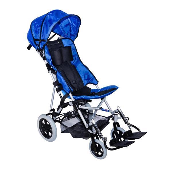 Comfort Plus Pediatrik Baston Puset Mavi | Alüminyum Şase, Baston Tipi Katlanır Kasa, Quick Release  - Image 1