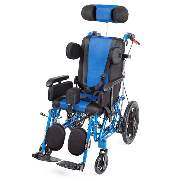 Comfort Plus Pediatrik Tekerlekli Sandalye | Yatarlı ve Tilt Özellikli, Göğüs ve Bacak Destekli, Fil - Image 1