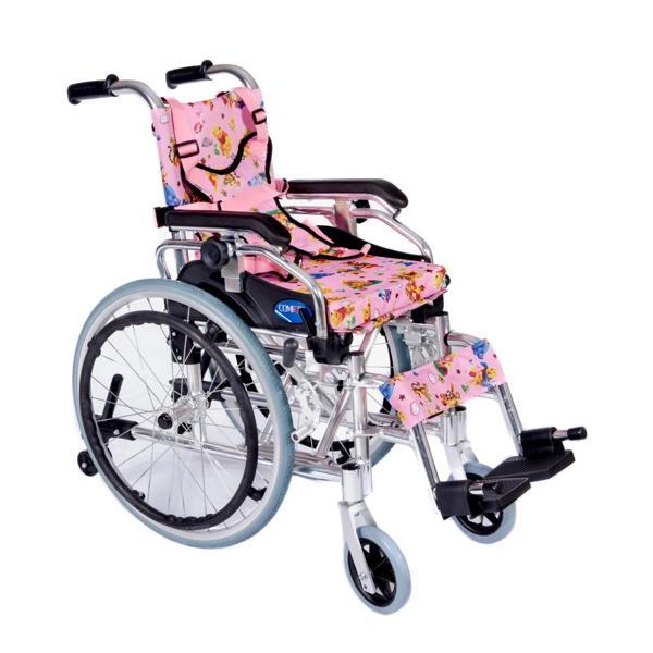 Comfort Plus Pediatrik Tekerlekli Sandalye Pembe | Alüminyum Şase, Göğüs Destekli Emniyet Kemeri, Qu - Image 1