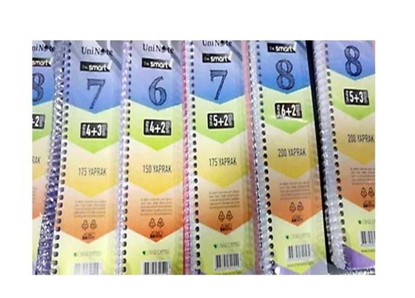 Çınar Bölmeli Defter 4+3 Spiralli 175 Yaprak - Image 1
