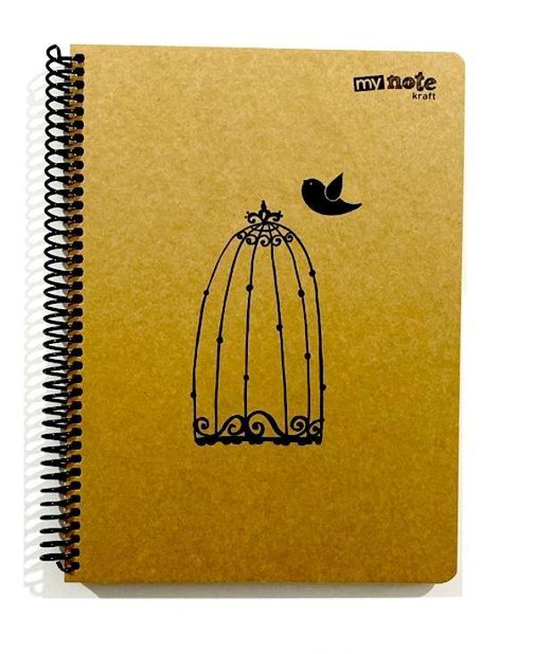 My Note Kraft Defter 100 Yaprak Çizgisiz 18,5X25,5 - 3 adet - Image 1