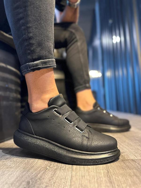 Knack Sneakers Ayakkabı 889 Siyah (Siyah Taban) - Image 1