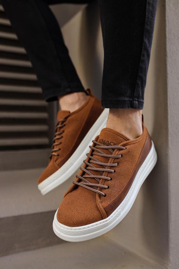 Knack Sneakers Ayakkabı 010 Taba Süet - Image 1