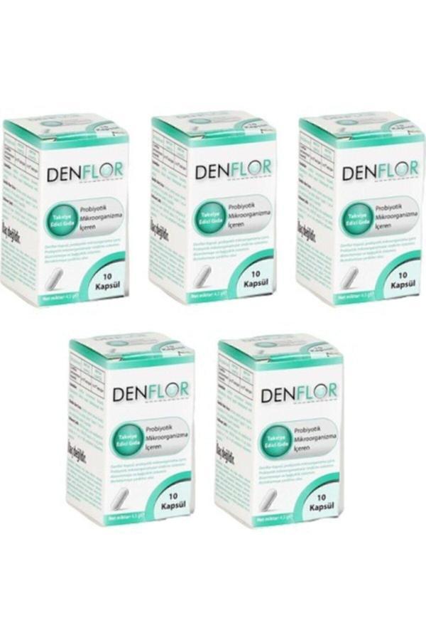 Denflor Probiyotik 10 Kapsül - 5'Li Paket - Image 1