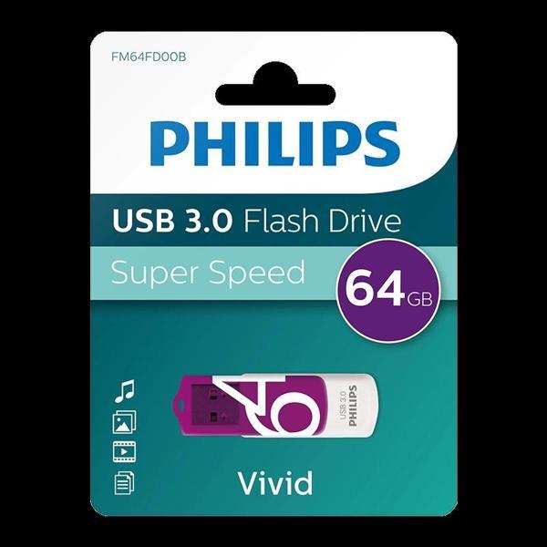 Phılıps 64gb Usb 3.0 100/150mb/s Fm64fd00b/00 - Image 1