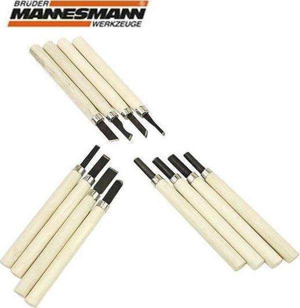 Mannesmann 690-12 Ahşap Oyma Bıçak Seti, 12 Parça - Image 1