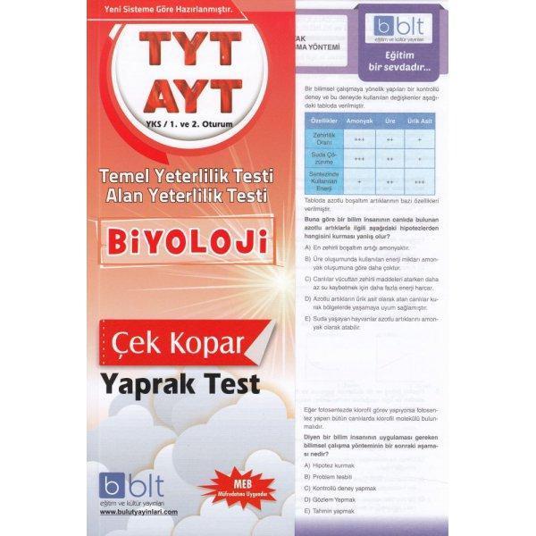 Bulut Eğitim Yayınları Tyt-Ayt Biyoloji Yaprak Test - Bulut Eğitim ve Kültür Yayınları - Image 1