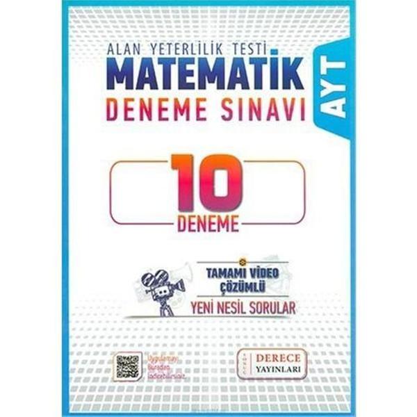 Derece Yayınları Ayt Matematik 10 Deneme Sınavı - Derece Yayınları - Image 1