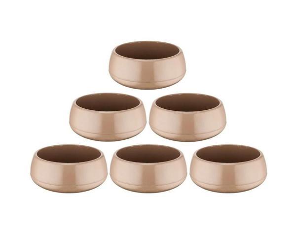 Omnipazar SO-EAS2 Elvan Arajman Sukulent Kaktüs Saksı 2 lt Mocha 6 Adet - Image 1