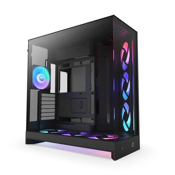 NZXT H Series H9 Flow RGB+ CM-H92FB-P1 Siyah ATX Mid Tower Gaming (Oyuncu) Kasa - Image 1