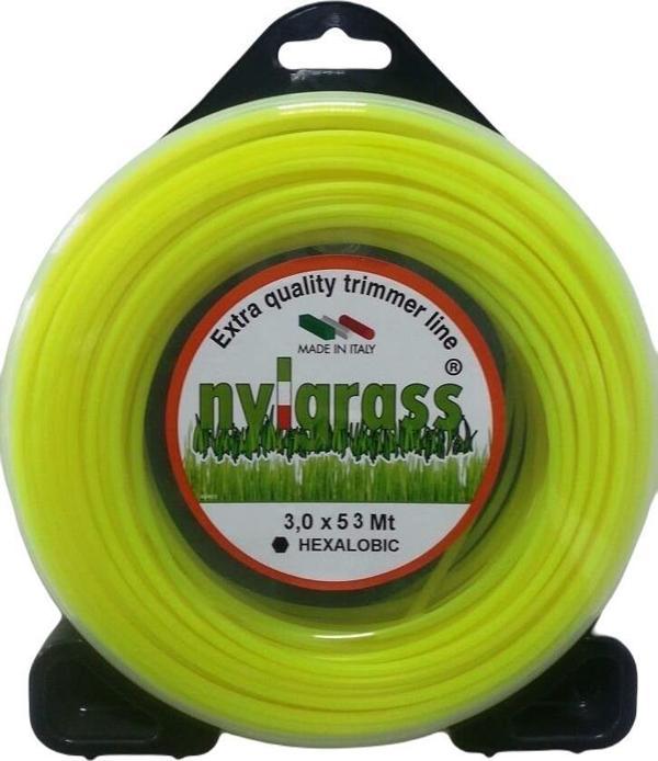 Nylgrass Sarı Altıköşe Tırpan Misinası 3.0 mm 53 mt - Image 1