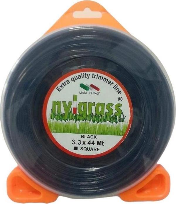 Nylgrass Tırpan Misinası Turuncu Dörtköşe 3.3 mm 44 mt - Image 1