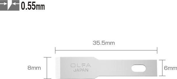 OLFA KB4-F/5 Maket Bıçağı Yedeği (5 li) - Image 1