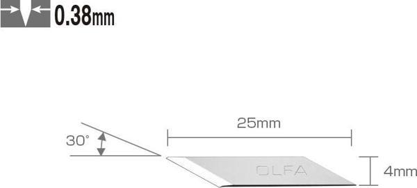 OLFA KB-5/30 Kretuar Bıçağı Yedeği 30'lu Tüp - Image 1