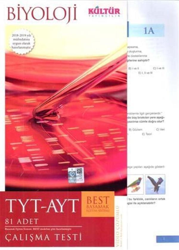 Kültür Yayınları Tyt-Ayt Best Biyoloji Çalışma Testi - Kültür Yayınları - Image 1