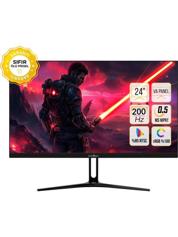 James Donkey Epic E10 0,5 Ms 200Hz 1920x1080 VA Panel Siyah 23.8''Gaming Monitör - Image 1