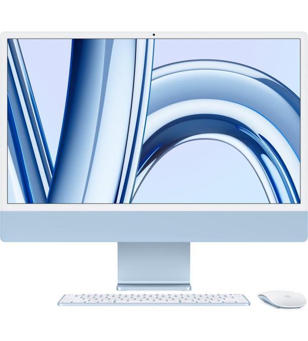 Apple iMac M3 Çip 8GB 256GB SSD macOS 24" All In One Bilgisayar MQRC3TU/A Mavi - Image 1