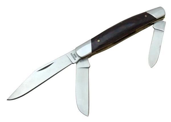 K-15 Falkon Üç Ağızlı / Üçlü Çakı 18 Cm - Ahşap Saplı, Manuel - Image 1