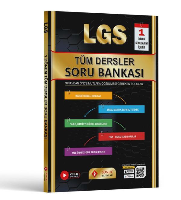 Sonuç Yayınları 8.Sınıf 1.Dönem Tümdersler Soru Bankası - Sonuç Yayınları - Image 1