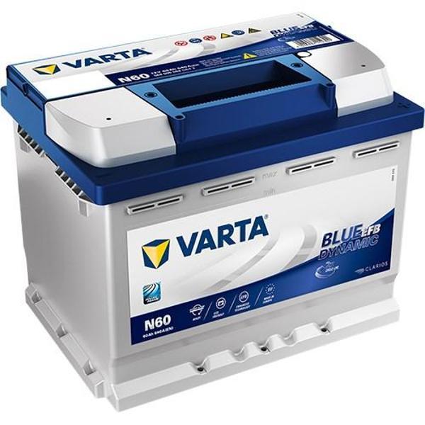Varta N60 12V 60 Ah 640A EFB Start-Stop Blue Dynamic Akü (Üretim Yılı: 2025) - Image 1