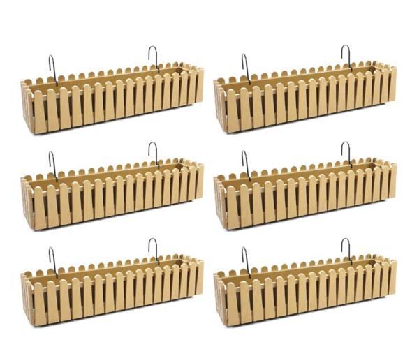 Omnipazar SO-İB03 Askılı Balkon Saksı Takım 14 lt Gold 6 Adet - Image 1