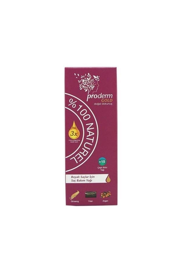 Proderm Gold Boyalı Saçlar Için Saç Bakım Yağı - Image 1
