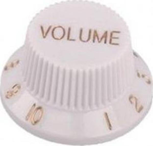 VALENCİA PNB1VWT GİTAR-BAĞLAMA POT DÜĞME BAŞLIĞI PLASTİK BEYAZ VOLUME - Image 1