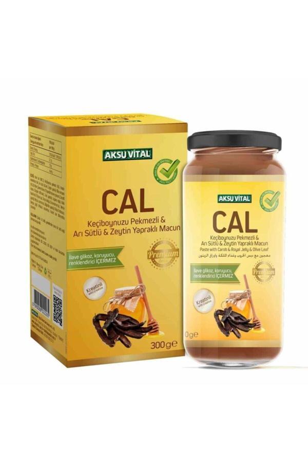 Aksu Vital Cal Keçiboynuzu Pekmezli Arı Sütlü Zeytin Yapraklı Macun 300 Gr - Image 1