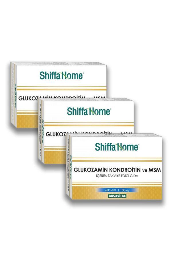 Shiffa Home Aksuvital Shıffa Home Glucosamine Chondroitine Msm 60 Tablet X 3 Adet - Image 1