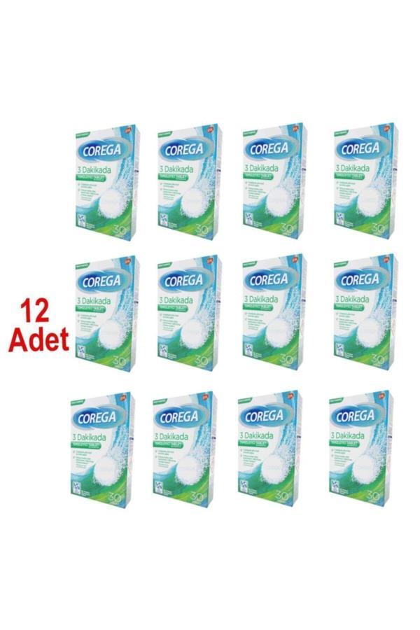 Corega Bio Diş Temizleme 30 Tablet 12 Adet - Image 1